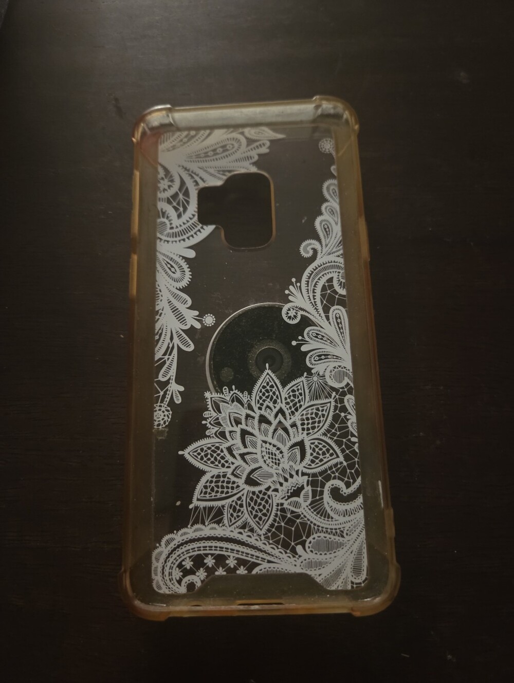 Clear Floral Protective Phone Case -  Samsung Galaxy S9